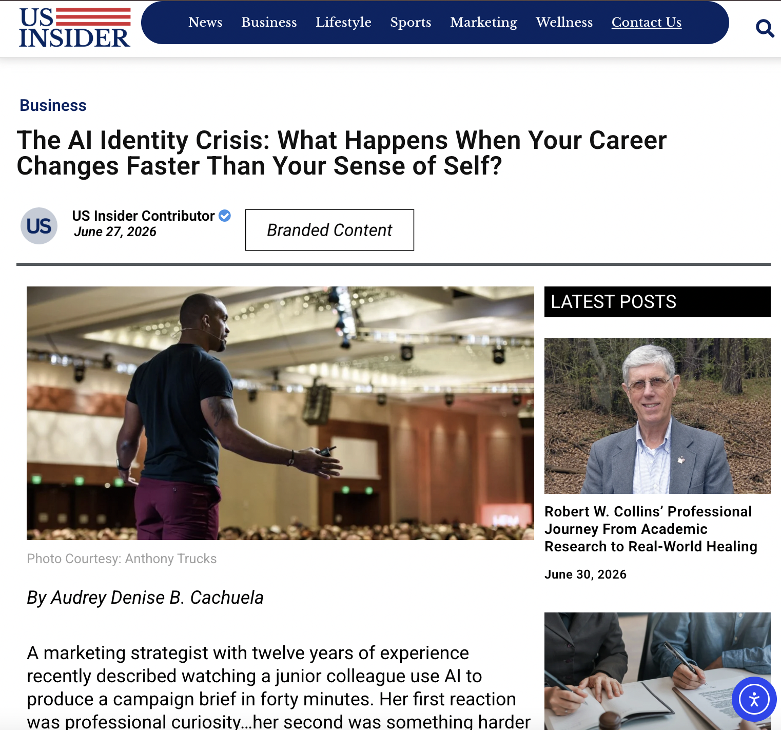 US Insider — The AI Identity Crisis: What Happens When Your Career Changes Faster Than Your Sense of Self