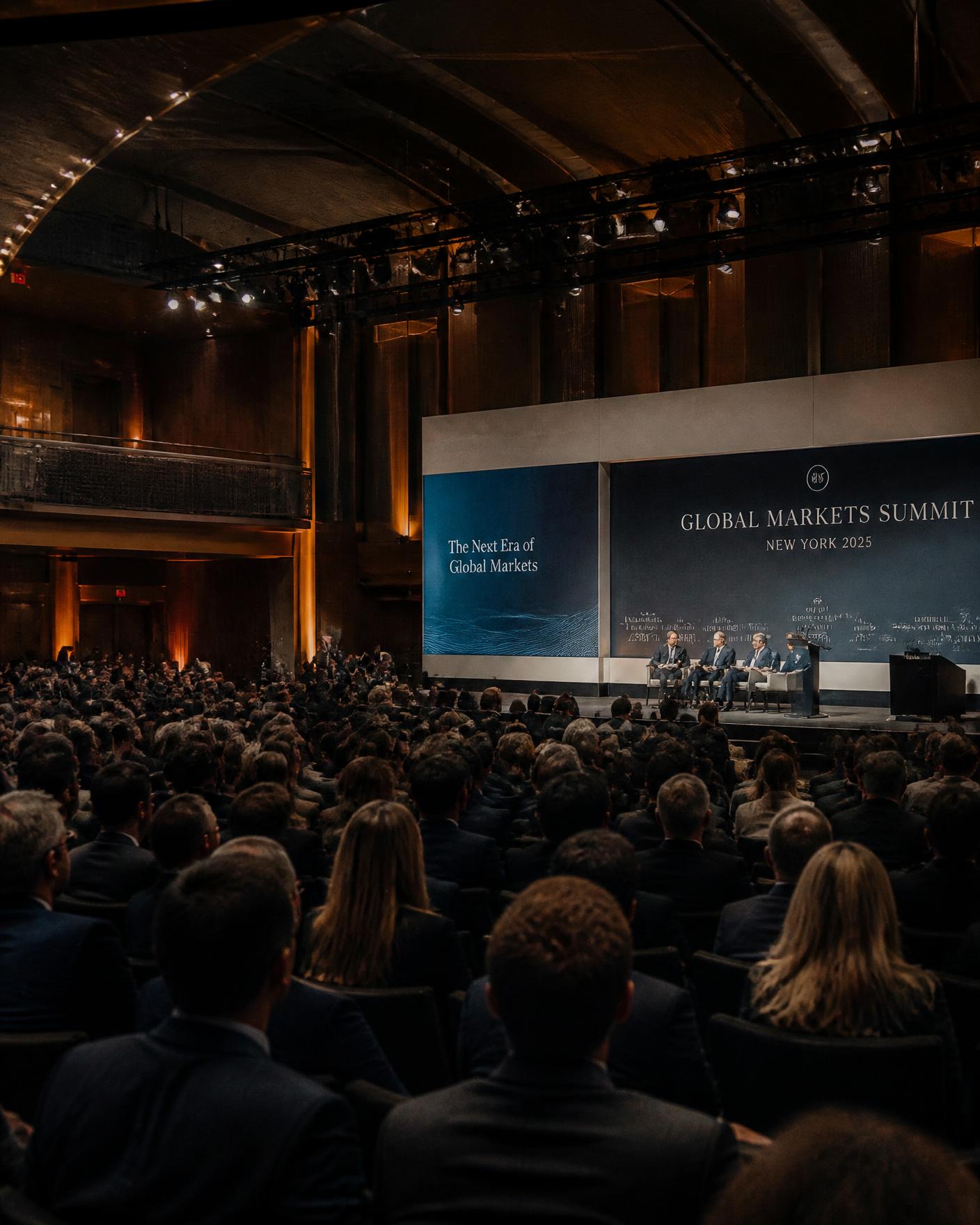 Audience at an international business summit