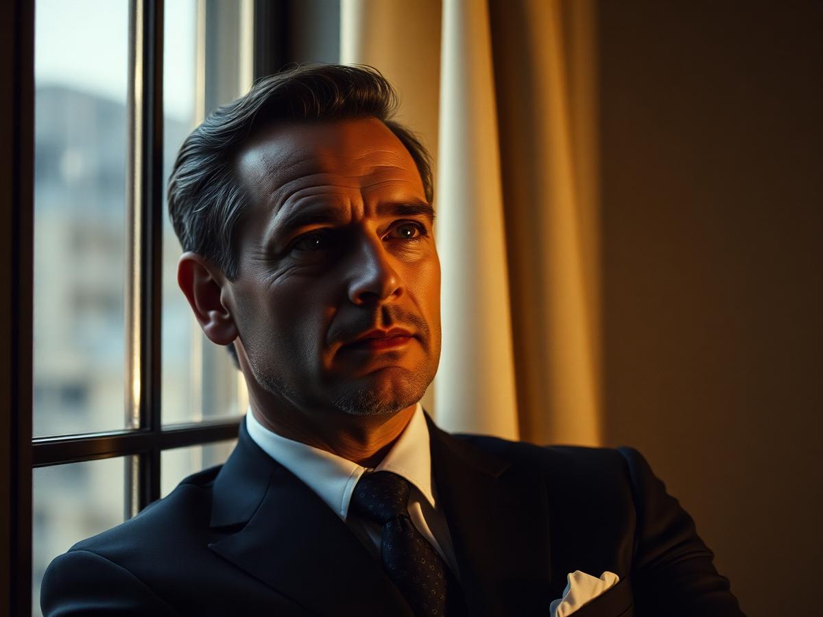 Executive portrait by a window